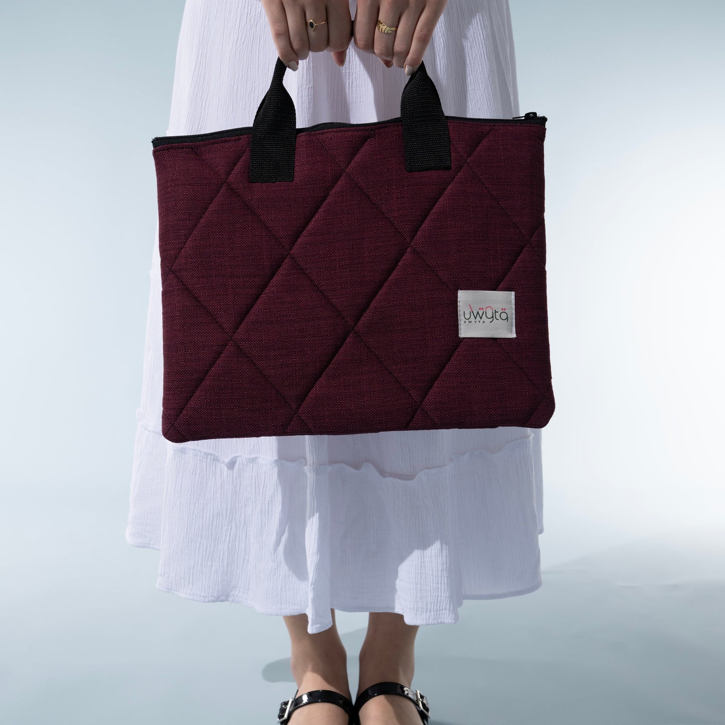 Quilted Laptop Sleeve with Handles
